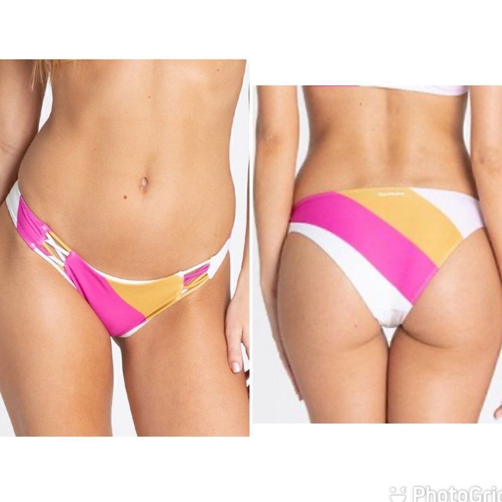 NEW Billabong Soul Stripe Tropic Bikini Bottoms XL